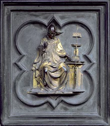 St. Gregory, Panel G of the North Doors of the Baptistery of San Giovanni, 1403-24